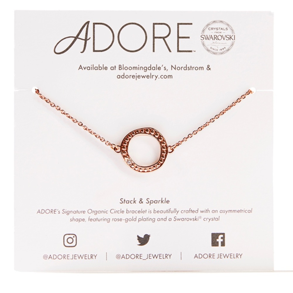 ADORE | Rose gold Swarovski bracelet